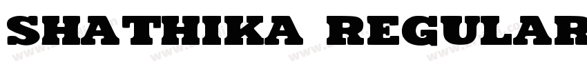 Shathika Regular字体转换